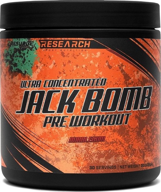 Research International Jackbomb pre-workout 300 gram