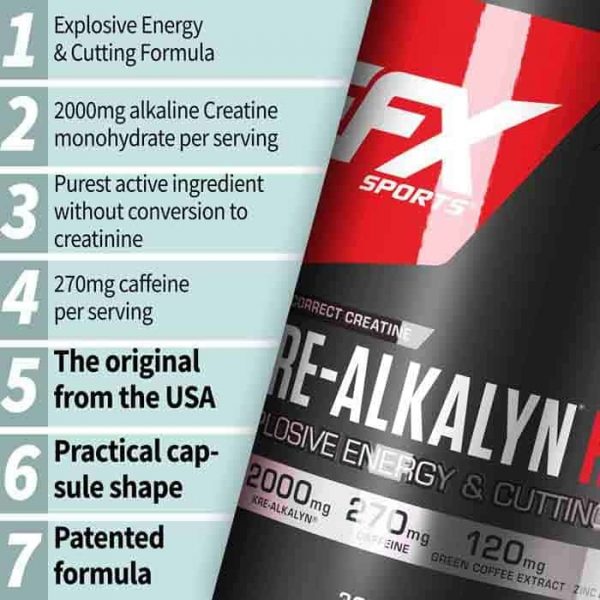 EFX sports kre-alkalyn ripped 30 servings